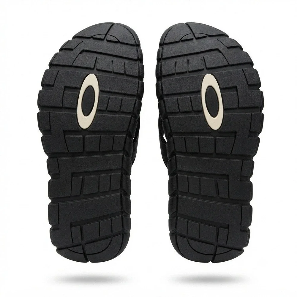 Oakley Operative Sandal 2.0 Mens Size 13 Blackout Sport Flip Flop Black **NEW**